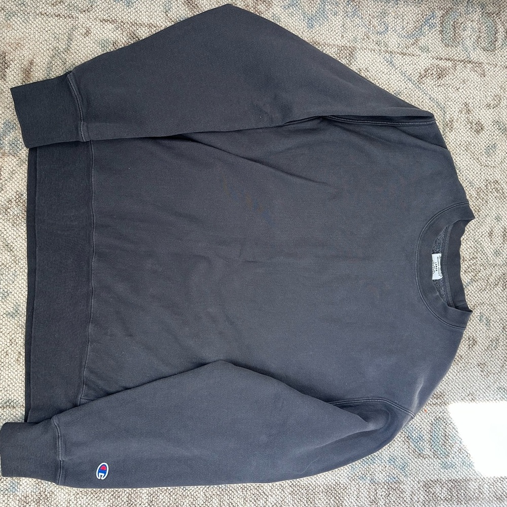 Champion reverse weave Black Crewneck Sweatshirt size large